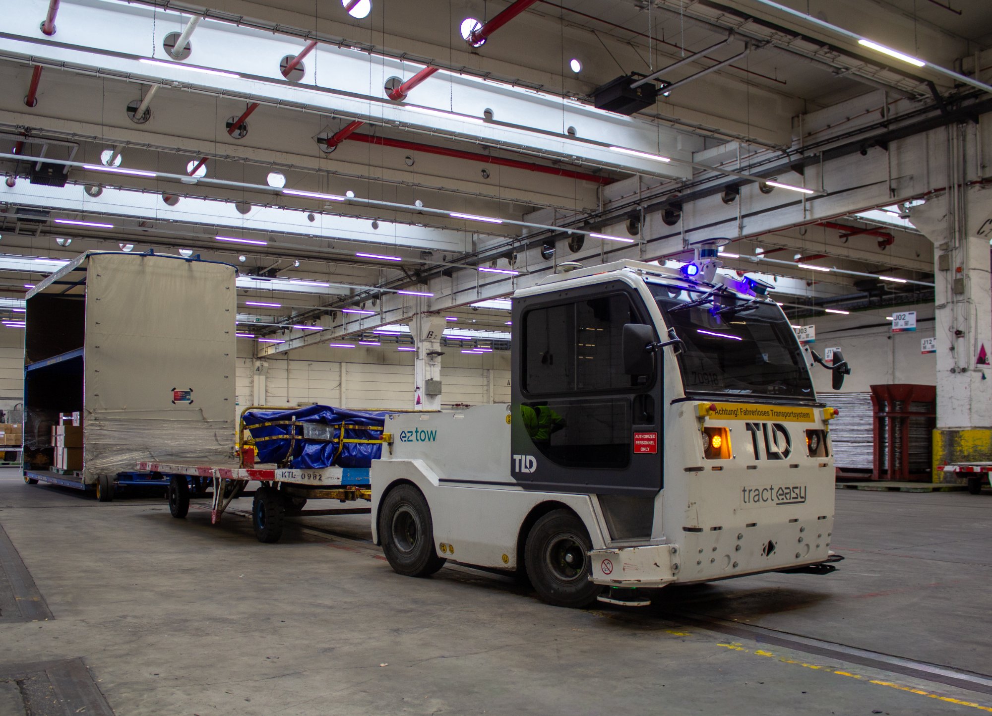EZTow inside Lufthansa warehouse