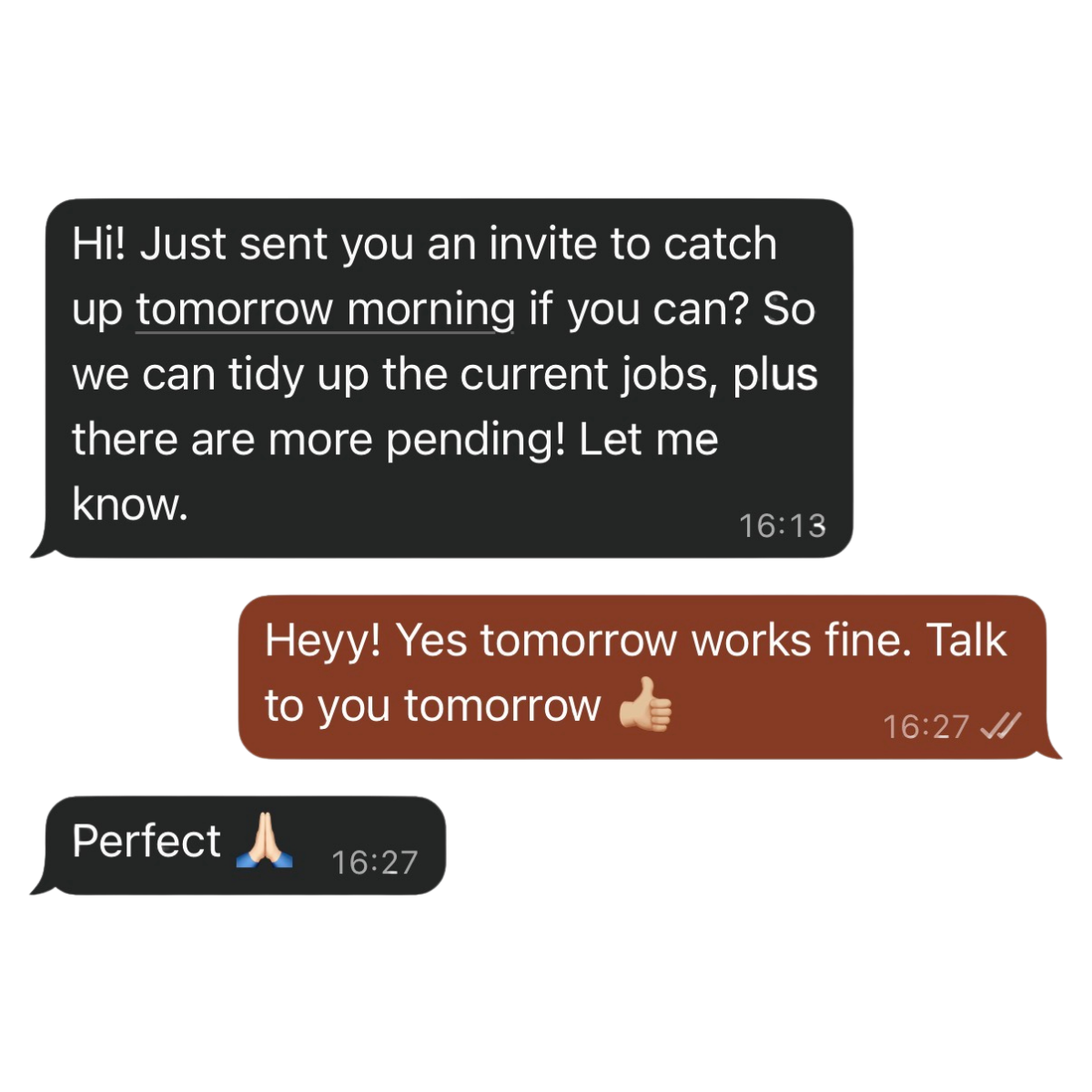 Client conversation