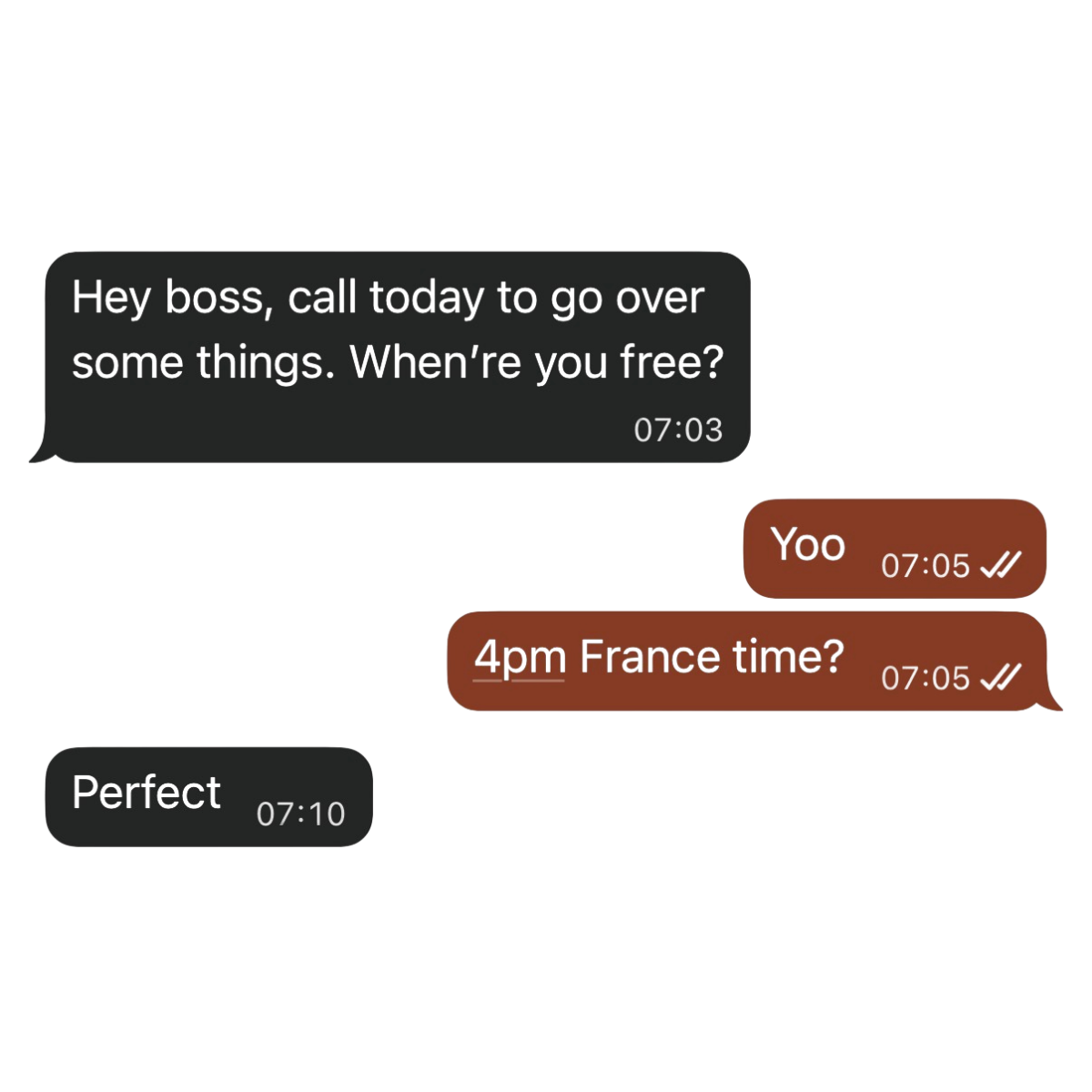 Client conversation
